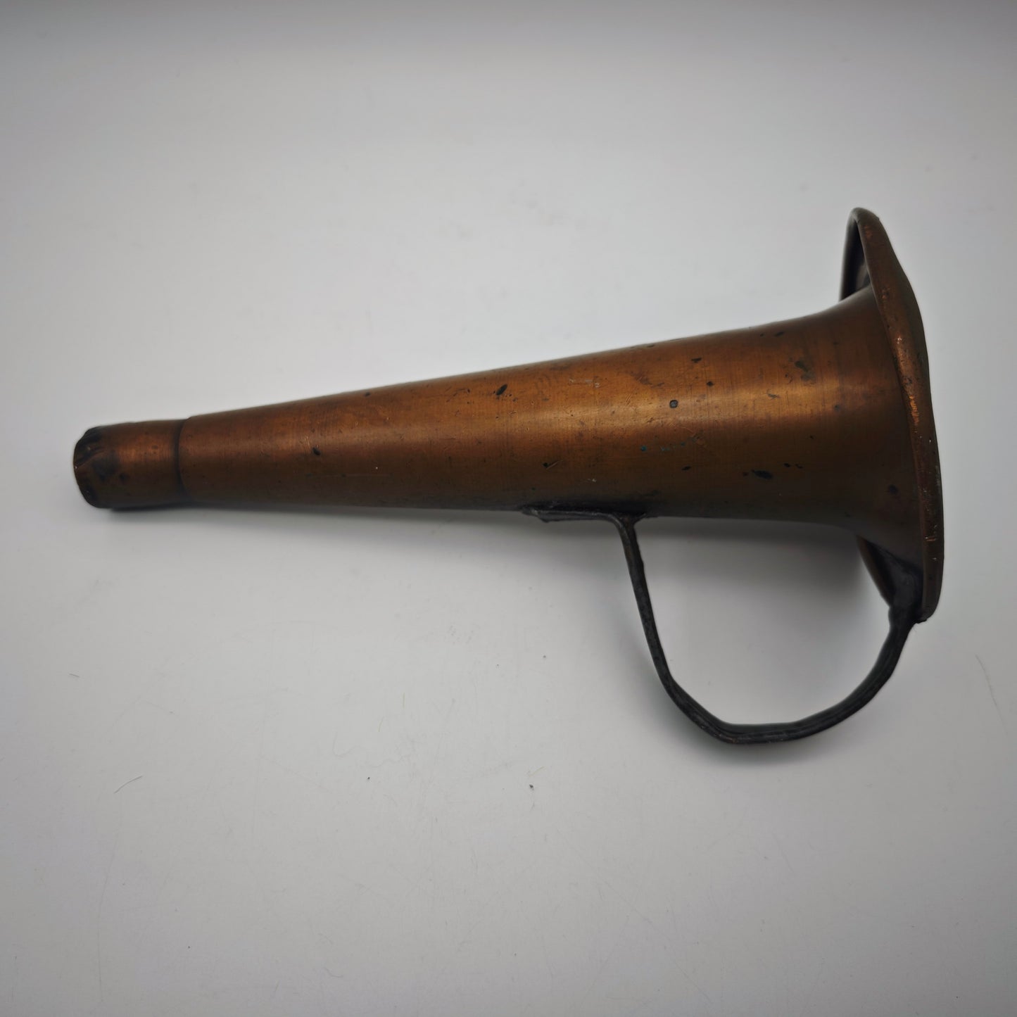 Entonnoir en cuivre antique vieux mégaphone trompette naturelle ale muller mégaphone corne de signalisation instrument de corne signal trompette curieux