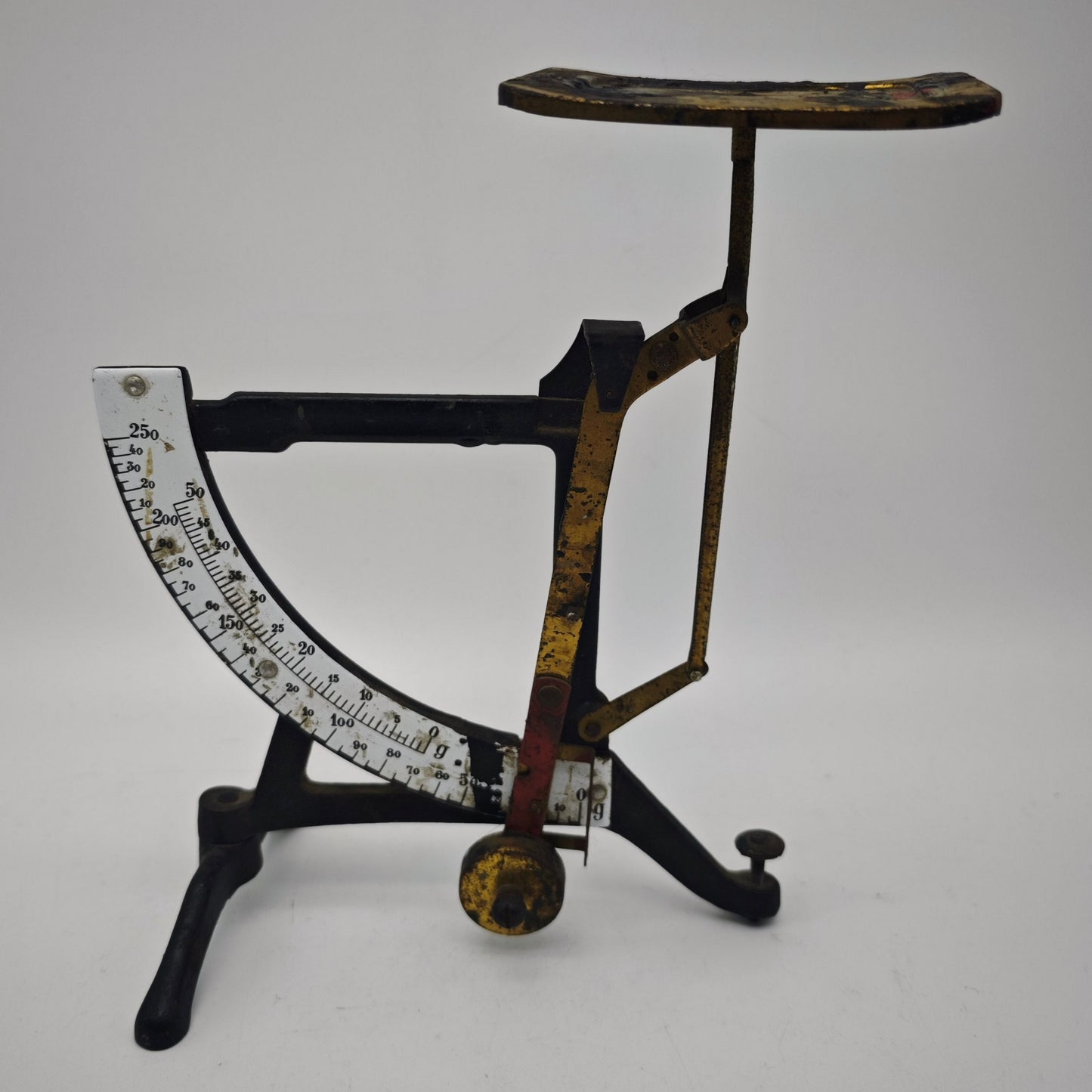 Letter scale antique cast iron enamel display scale mechanical precision scale vintage decoration