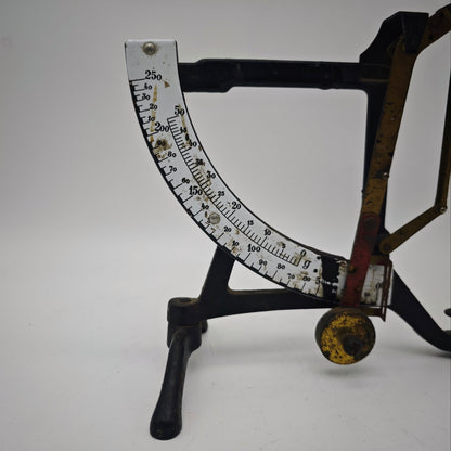 Letter scale antique cast iron enamel display scale mechanical precision scale vintage decoration