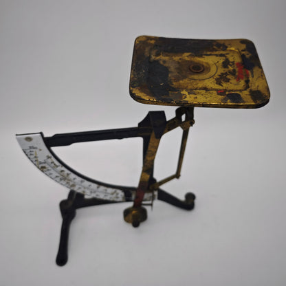Letter scale antique cast iron enamel display scale mechanical precision scale vintage decoration