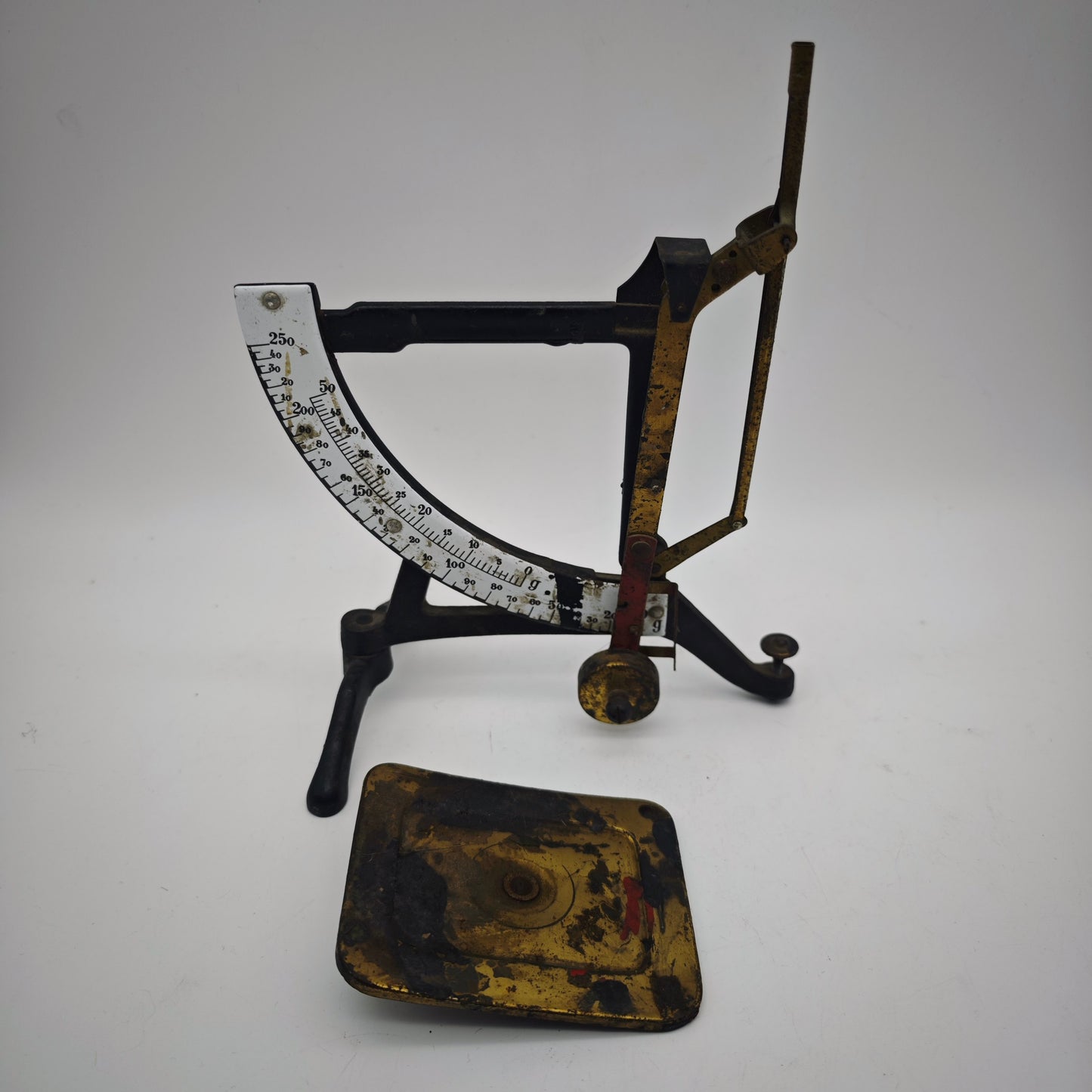 Letter scale antique cast iron enamel display scale mechanical precision scale vintage decoration