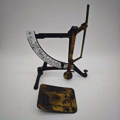 Letter scale antique cast iron enamel display scale mechanical precision scale vintage decoration