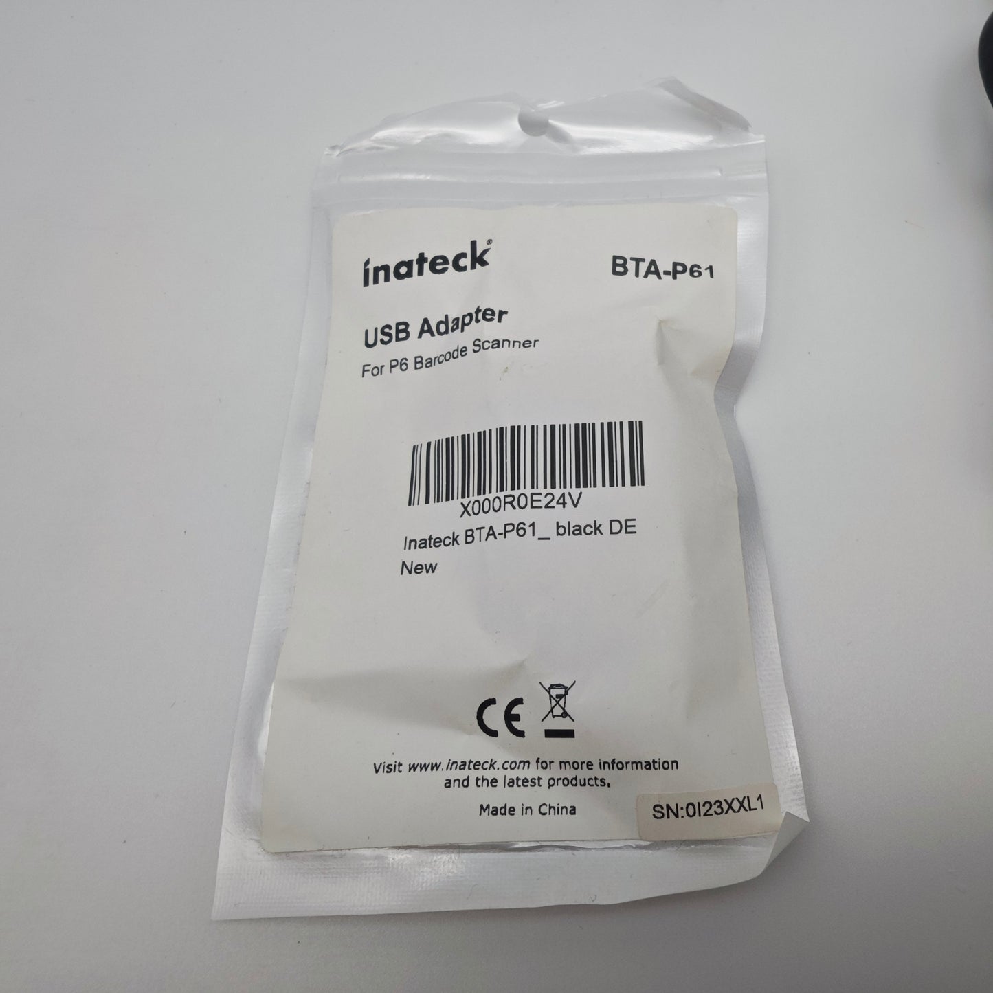 Inateck P6 Barcode Scanner Wireless 2.4 GHz 60 m Reichweite Barcode Leser