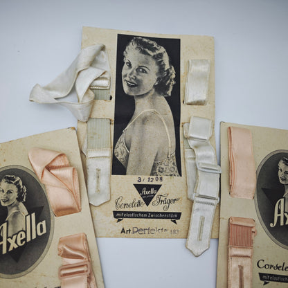 3x Axella Corselette corsets straps Perfekta 183 3/1208 vintage lingerie bodice garter belt pin-up rockabilly