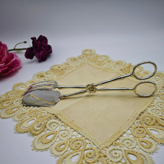 Pastry tongs serving tongs silver-plated vintage cake tongs praline tongs macarons cake cutlery silver cutlery bamboo Japan Asia