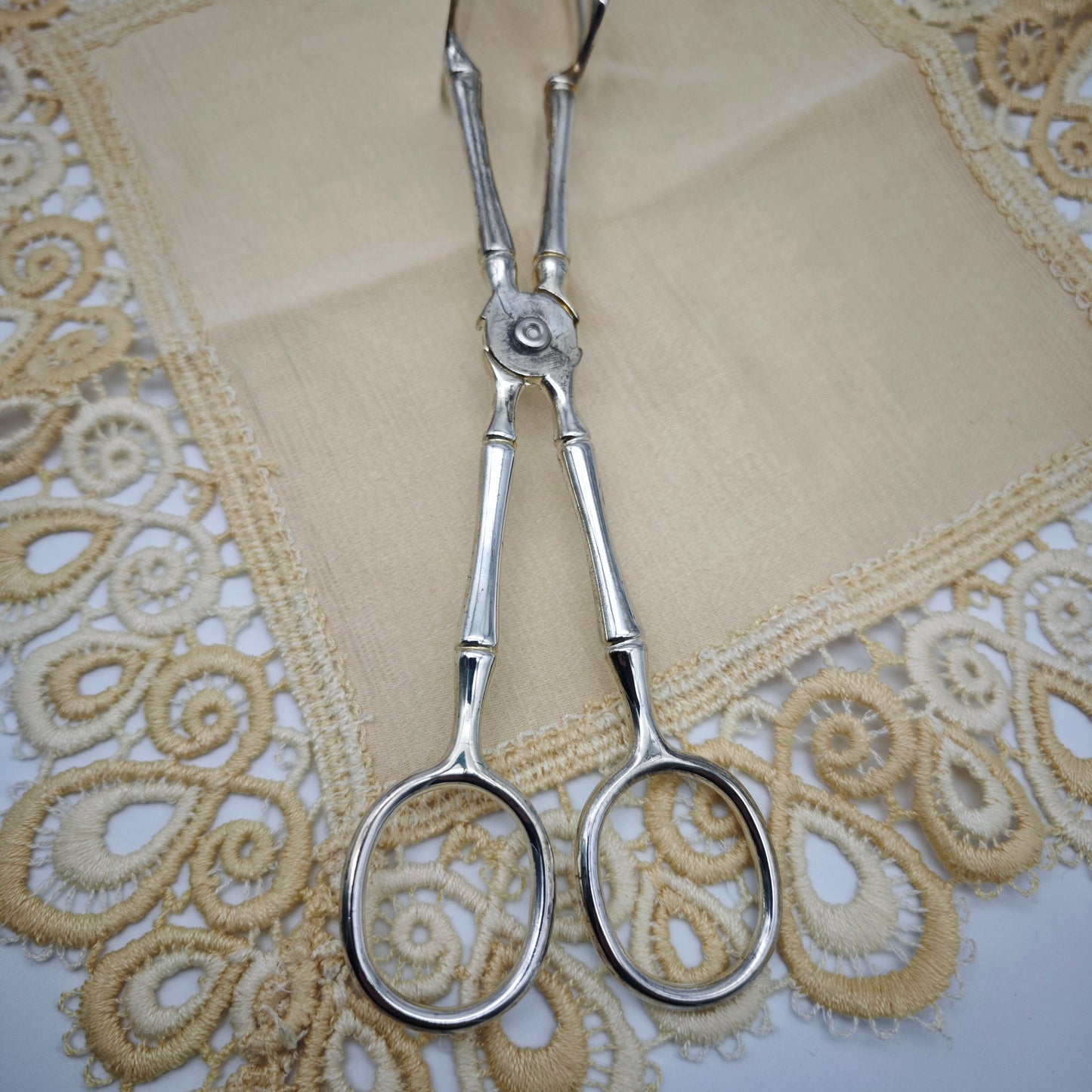 Pastry tongs serving tongs silver-plated vintage cake tongs praline tongs macarons cake cutlery silver cutlery bamboo Japan Asia