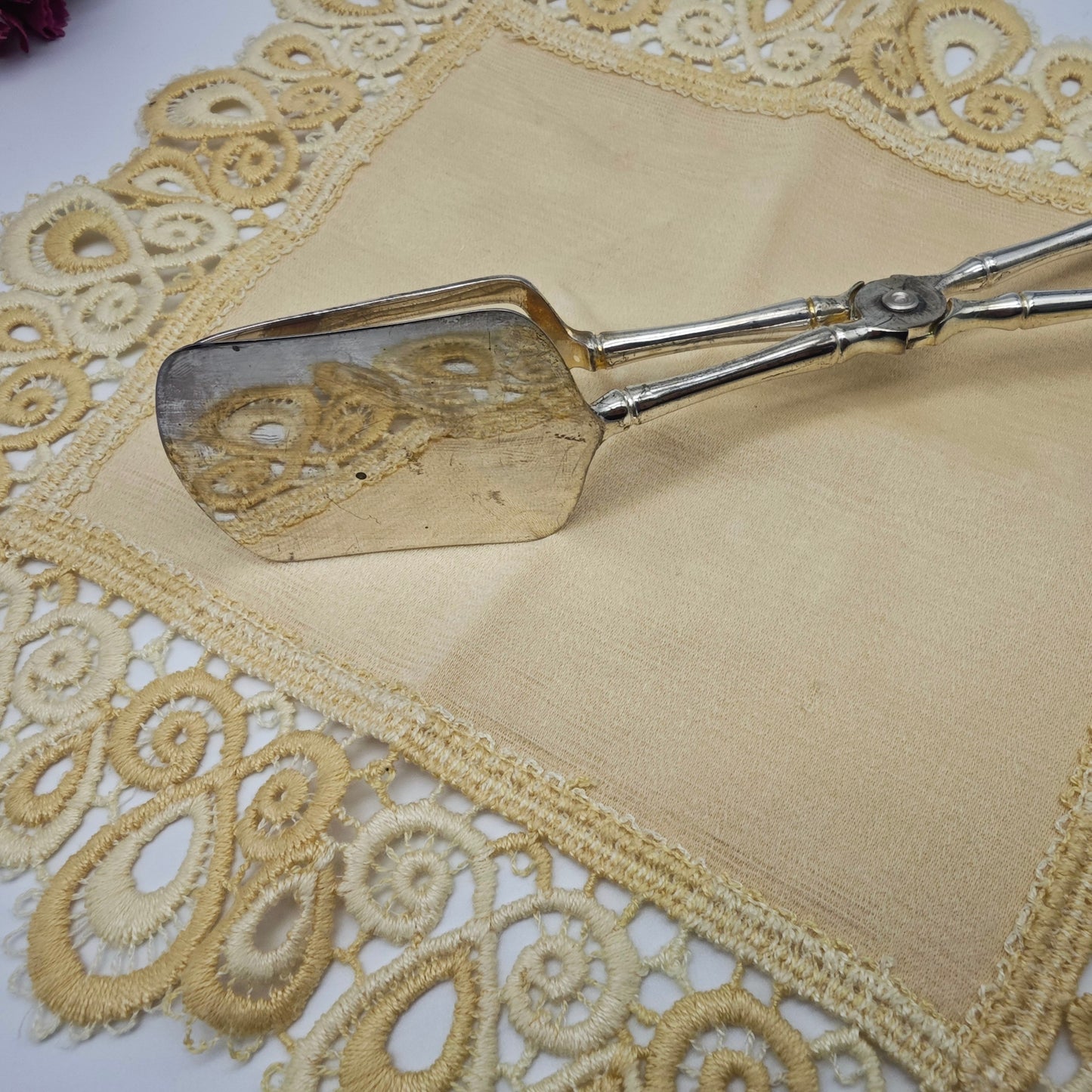 Pastry tongs serving tongs silver-plated vintage cake tongs praline tongs macarons cake cutlery silver cutlery bamboo Japan Asia