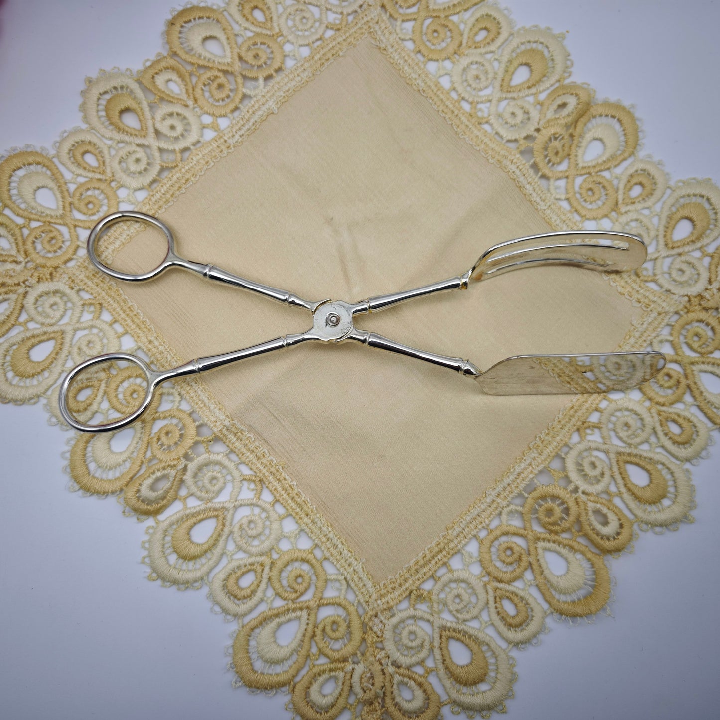 Pastry tongs serving tongs silver-plated vintage cake tongs praline tongs macarons cake cutlery silver cutlery bamboo Japan Asia