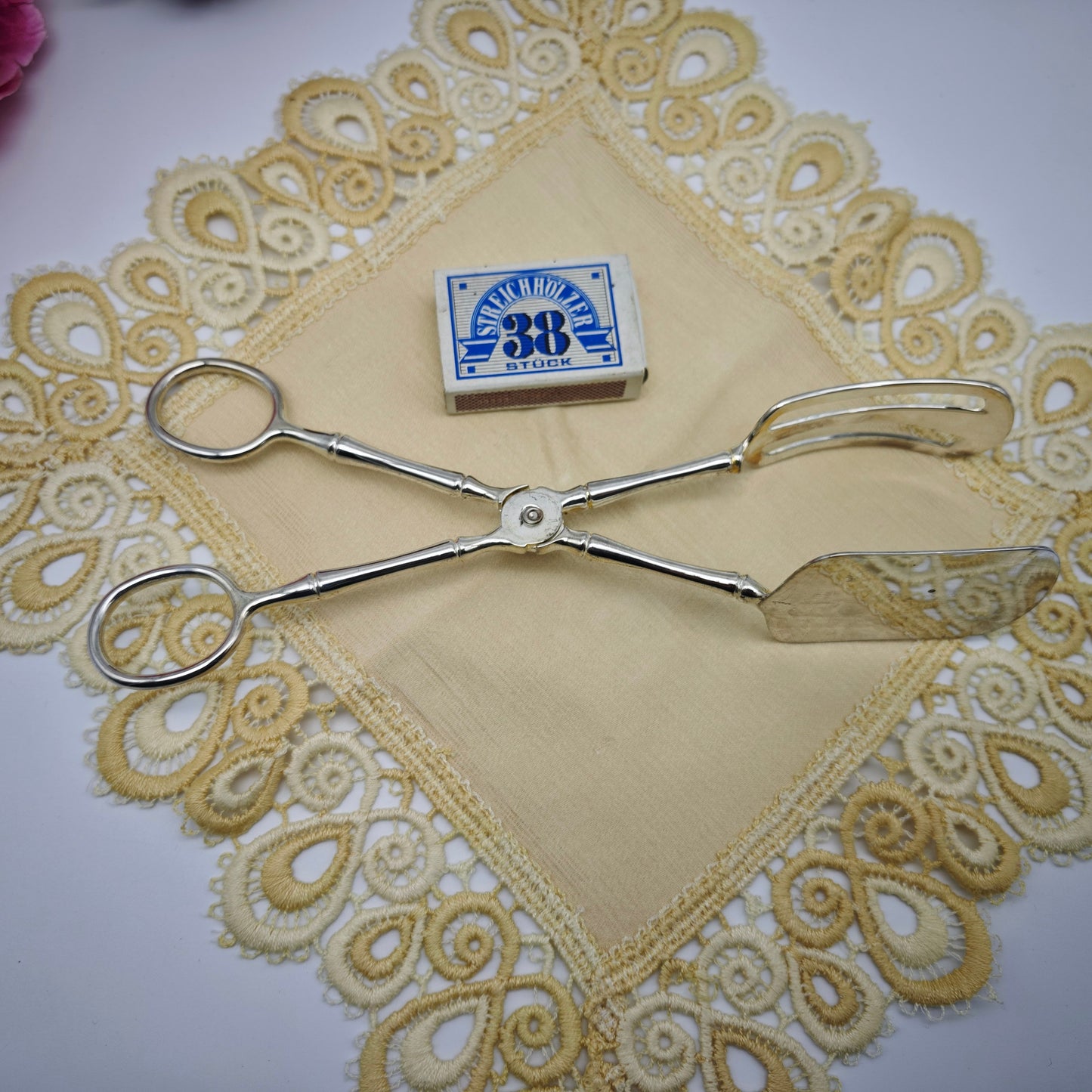 Pastry tongs serving tongs silver-plated vintage cake tongs praline tongs macarons cake cutlery silver cutlery bamboo Japan Asia