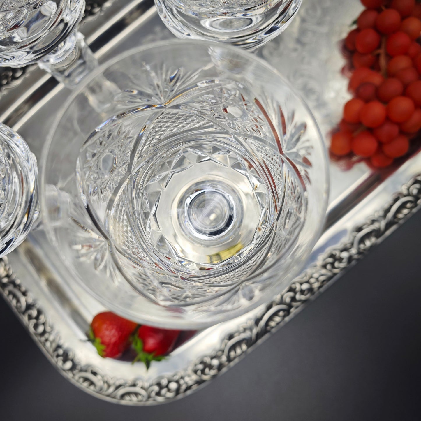 4x verre à vin Cristal de Paris MF verre à boire étoile verre en cristal taillé à la main verre cristal au plomb dîner de mariage