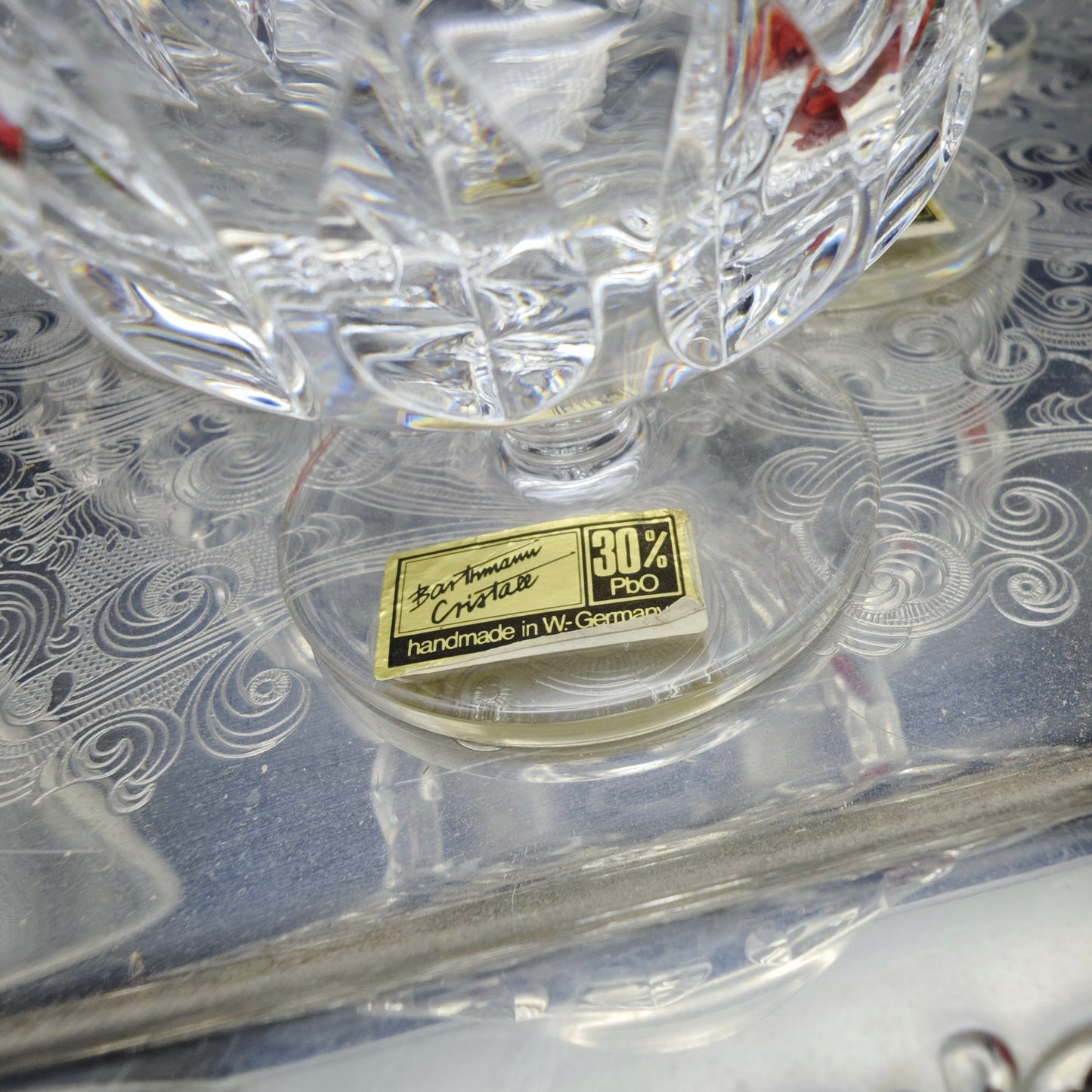 6x Cognac Glas Barthmann Cristall Trinkglas handgeschliffen Kristallglas Bleikristall Hochzeit Dinner