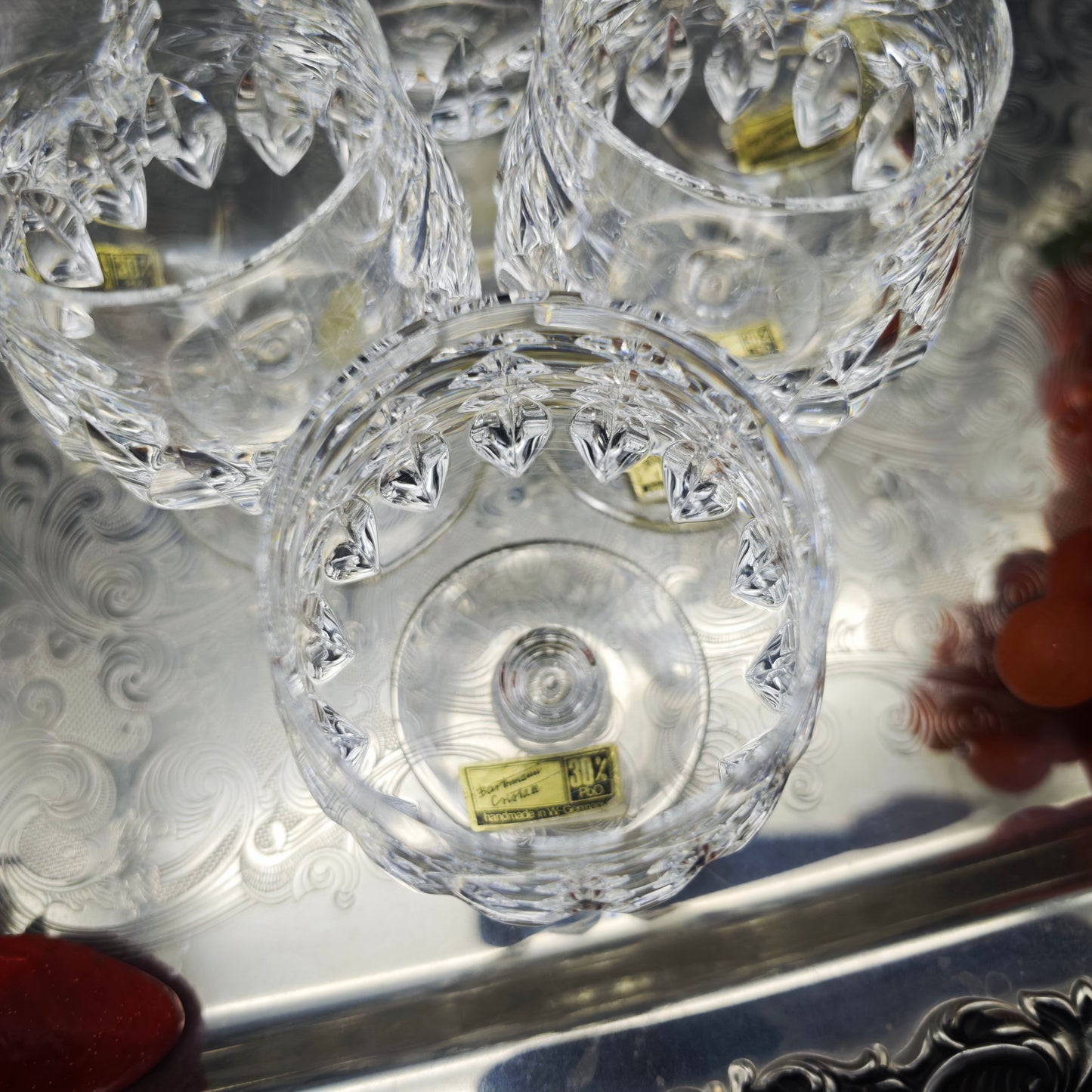 6x Cognac Glas Barthmann Cristall Trinkglas handgeschliffen Kristallglas Bleikristall Hochzeit Dinner