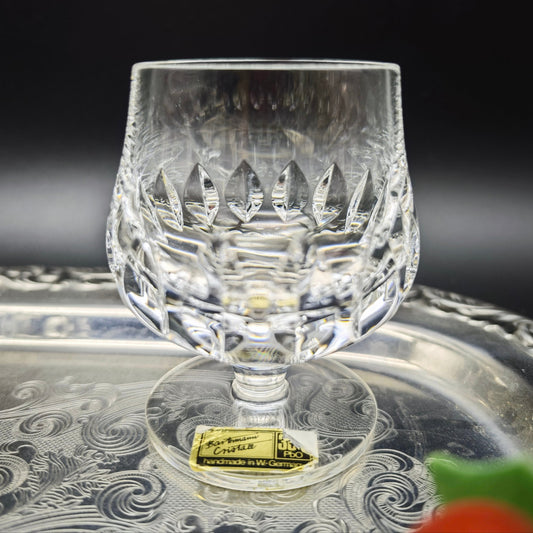 6x Cognac glass Barthmann Cristall drinking glass hand-cut crystal glass lead crystal wedding dinner