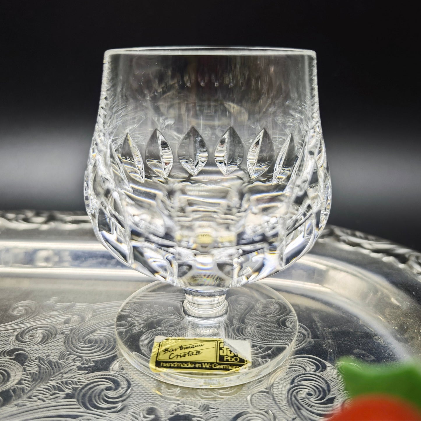 6x Cognac Glas Barthmann Cristall Trinkglas handgeschliffen Kristallglas Bleikristall Hochzeit Dinner