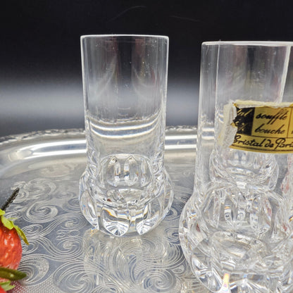 6x verres à liqueur Cristal de Paris MF Stamper Verre à liqueur en cristal taillé à la main verre cristal au plomb dîner de mariage