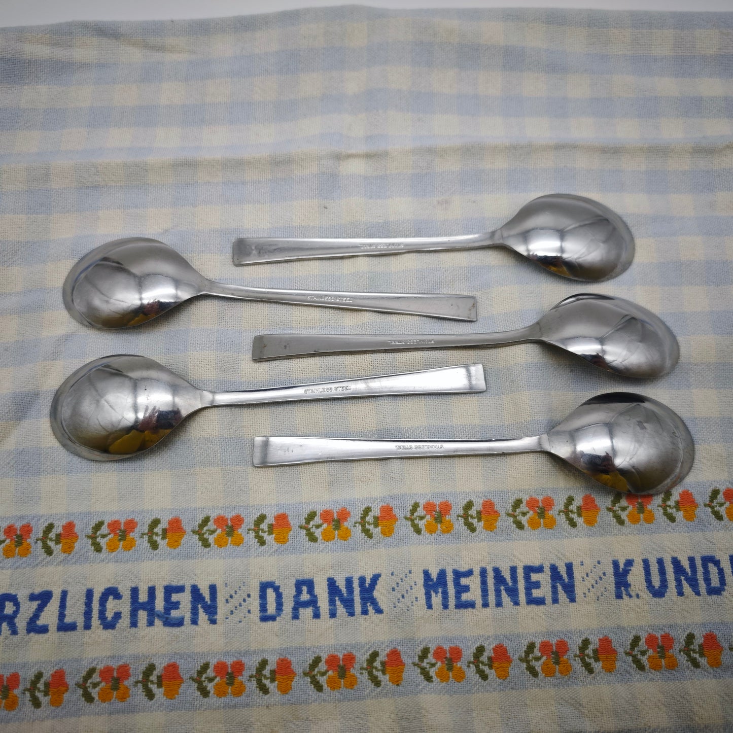 5x Emirates Airline Cutlery Stainless Steel Teaspoon In-flight Cutlery Airplane Cutlery