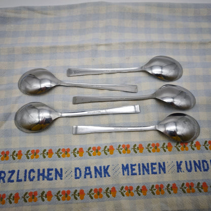 5x Emirates Airline Cutlery Stainless Steel Teaspoon In-flight Cutlery Airplane Cutlery