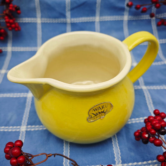 WaKu fireproof jug yellow ceramic vintage jug carafe milk pot