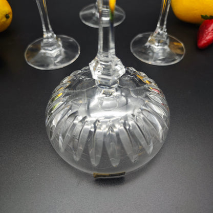 4x WMF Cristal Cabinet Sektschale Sektglas Bleikristall Kristallglas geschliffen
