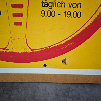Original advertising poster Aumot 80 Ludwigshafen 1980 Autosalon Motorcycle Salon 70s Design 125 cm