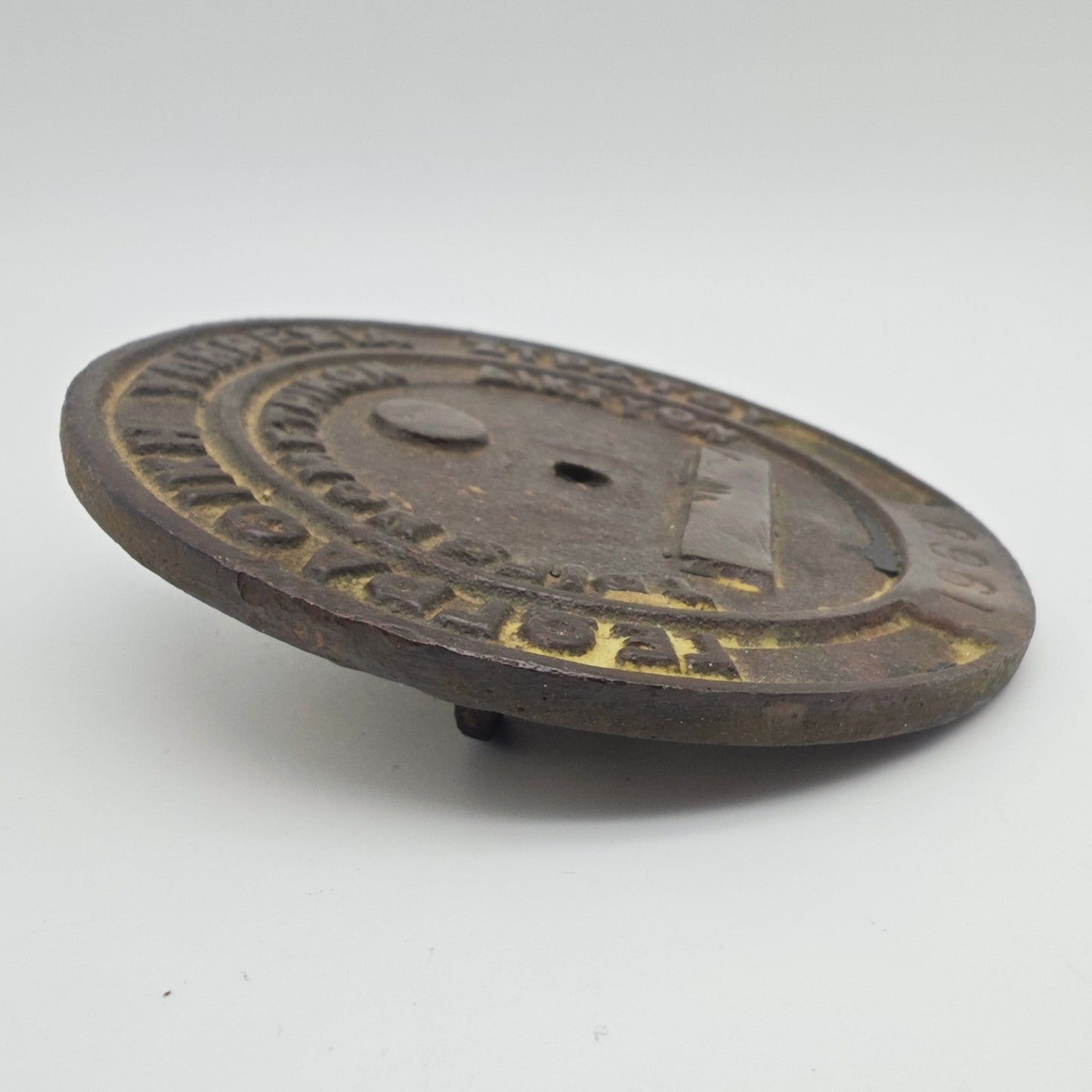 Griechische Vermessungsplakette 1968 Militär Geodäsie Trigonometrisches Netz 10 cm GYS