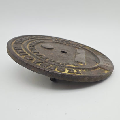 Griechische Vermessungsplakette 1968 Militär Geodäsie Trigonometrisches Netz 10 cm GYS