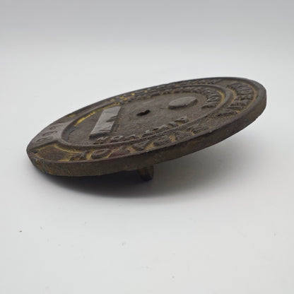 Griechische Vermessungsplakette 1968 Militär Geodäsie Trigonometrisches Netz 10 cm GYS