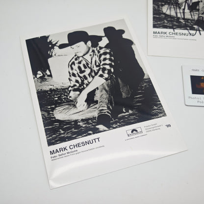 Coffret de cartes autographes de Mark Chesnutt 1999 Polydor, photo promotionnelle signée à la main, musique country