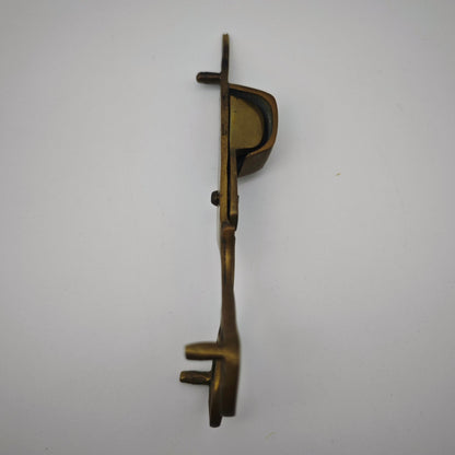Antike Dochtschere aus Messing Kerzenschere 15 cm mit Patina 19. Jhdt Stil