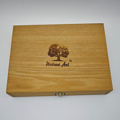 Nature Art Zeichenkohle Set 27-teilig mit Holzbox Bleistifte Knetgummi Papierwischer
