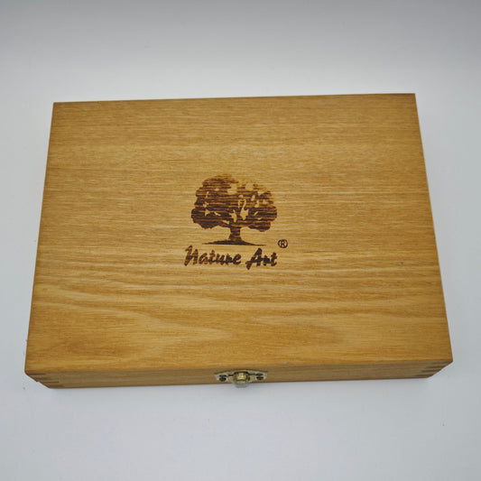 Nature Art Zeichenkohle Set 27-teilig mit Holzbox Bleistifte Knetgummi Papierwischer