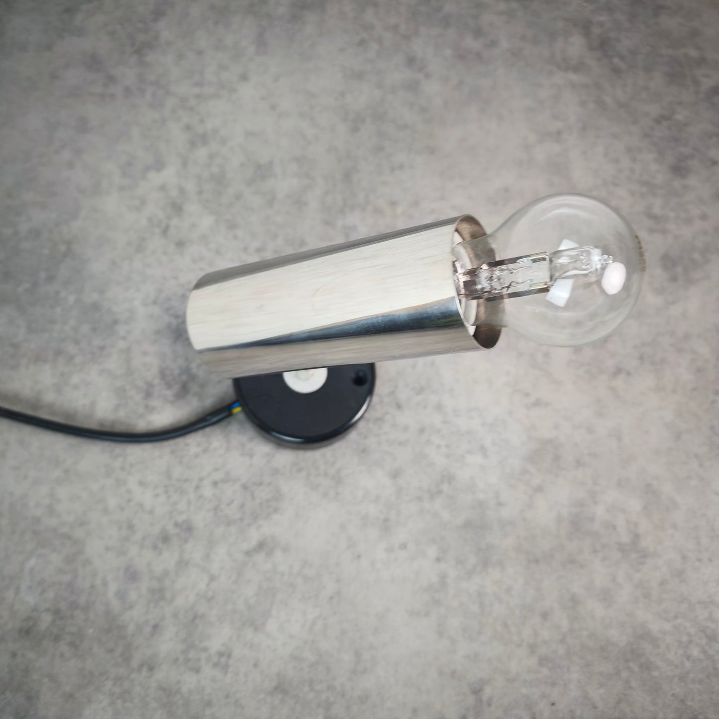 RZB Spotleuchte 80er verstellbar Chrom Vintage Lampe Loft Bauhaus Stil