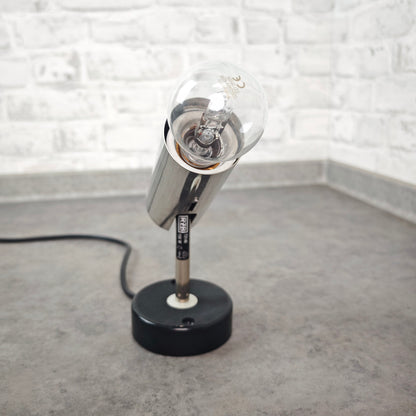 RZB Spotleuchte 80er verstellbar Chrom Vintage Lampe Loft Bauhaus Stil