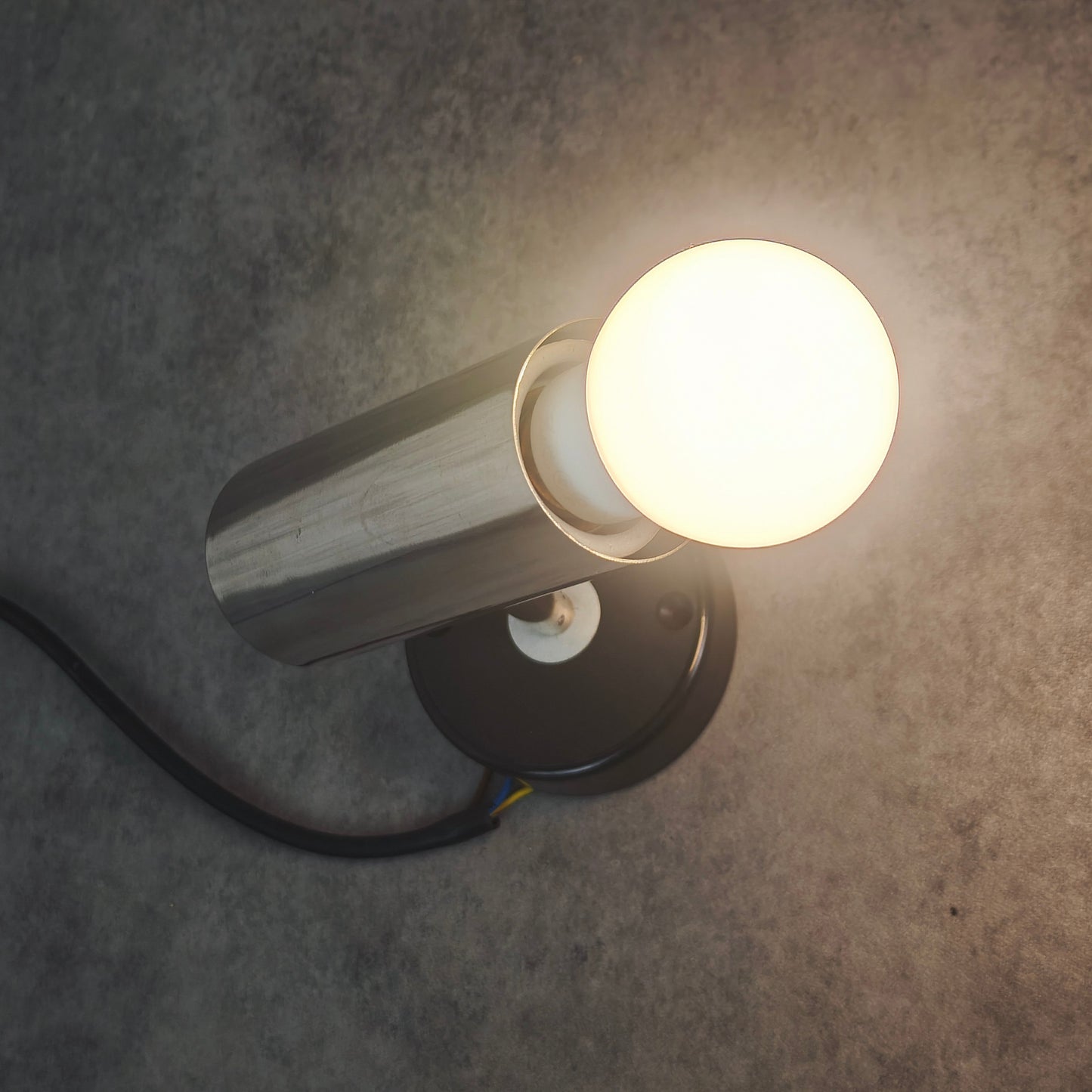 RZB Spotleuchte 80er verstellbar Chrom Vintage Lampe Loft Bauhaus Stil
