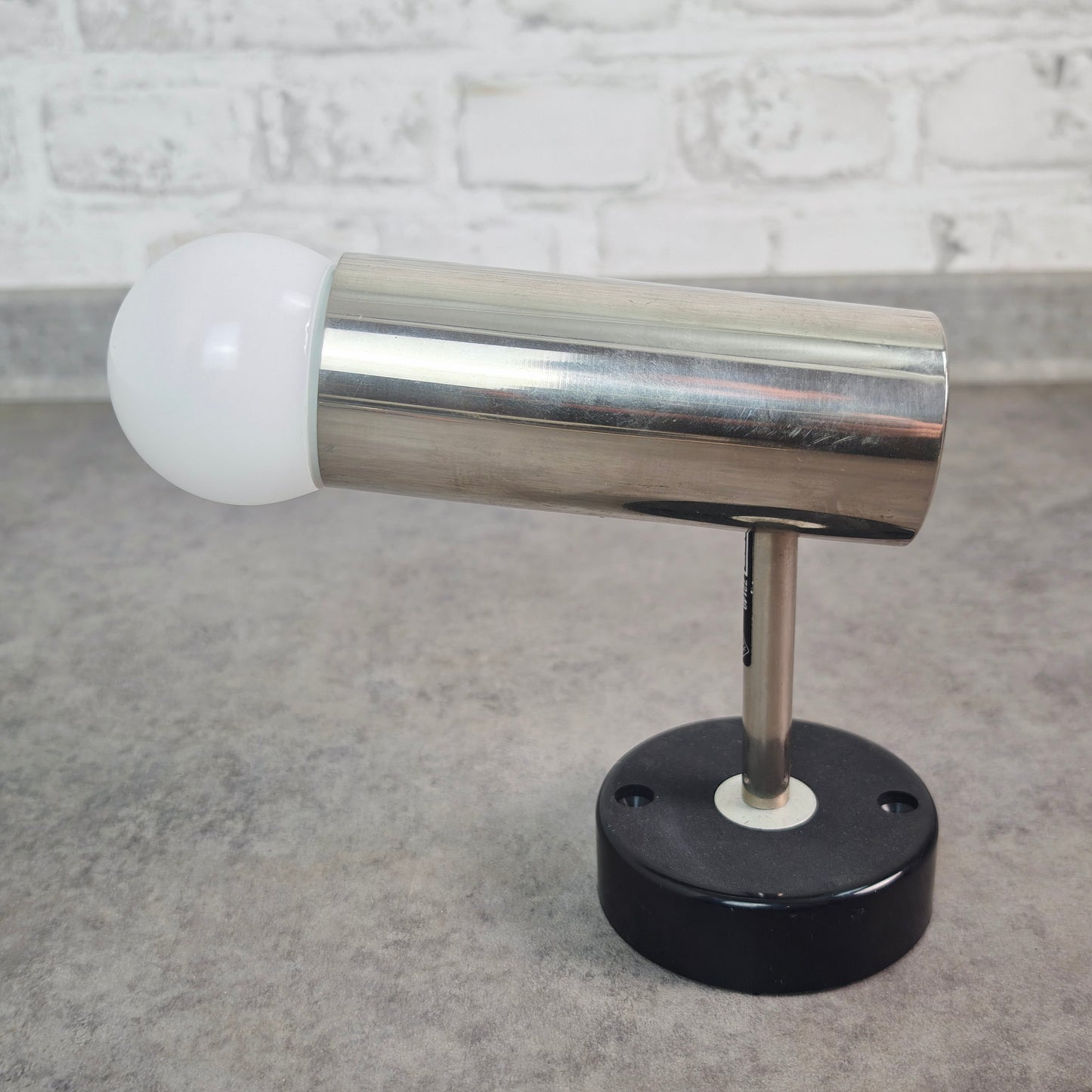 RZB Spotleuchte 80er verstellbar Chrom Vintage Lampe Loft Bauhaus Stil