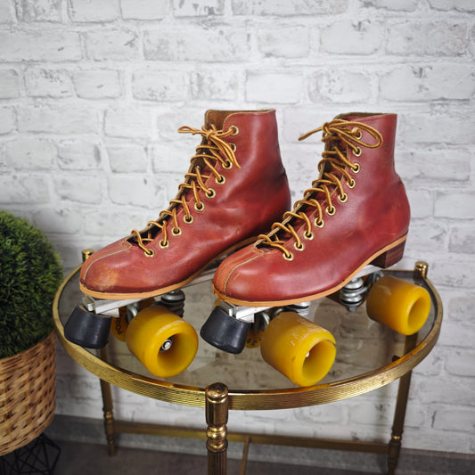 Rollschuhe Leder Canada Powell Bones 64 mm EU 43 Quad Skates Vintage Rar