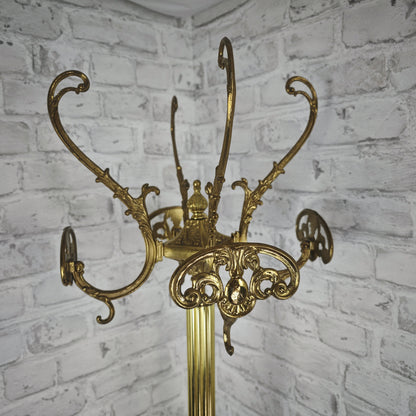 Garderobenständer Messing gold Hollywood Regency Stil Standgarderobe Grandmillenial Kleiderständer edel italienisch Vintage florentiner