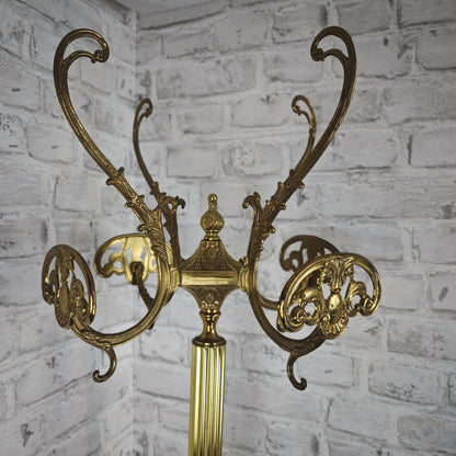 Garderobenständer Messing gold Hollywood Regency Stil Standgarderobe Grandmillenial Kleiderständer edel italienisch Vintage florentiner