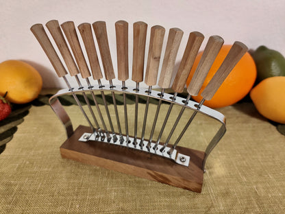 Cocktail skewers sets wooden motif Viking fish punch skewers olive skewers party skewers party forks fruit cheese fork midcentury holder party picker